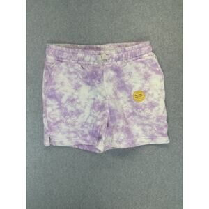 Cat & Jack Girls Shorts Drawstring Elastic Light Purple Tie Dye Size Large NWT